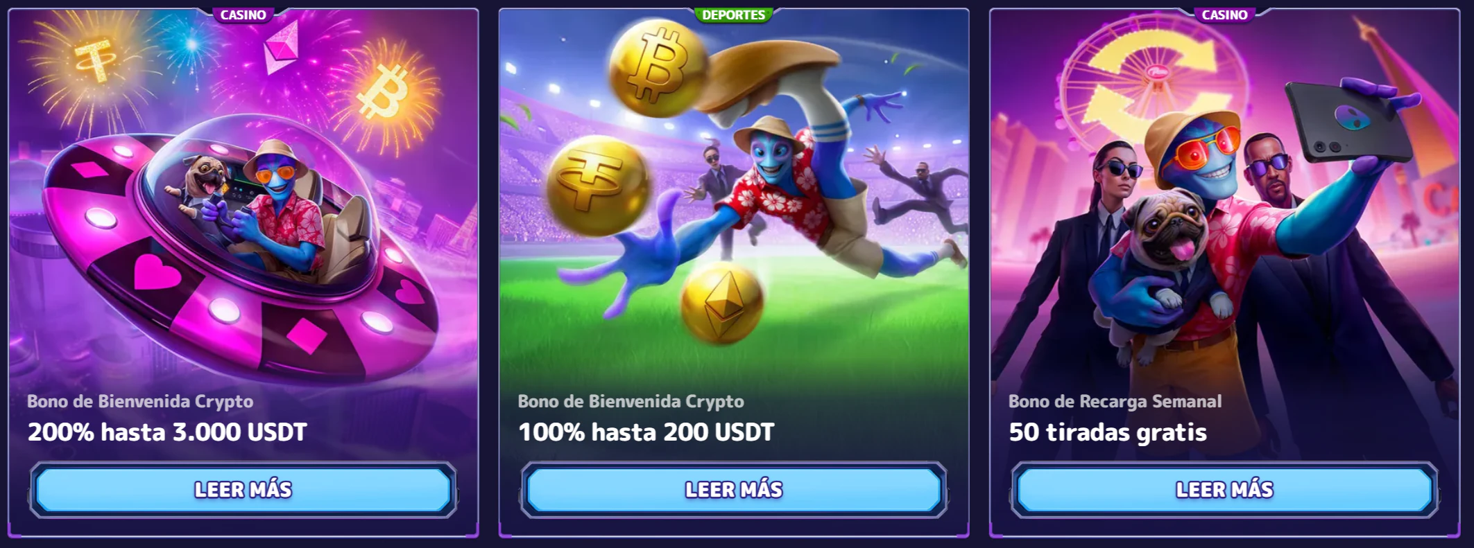 Promociones y bonos deportivos en Alf Casino